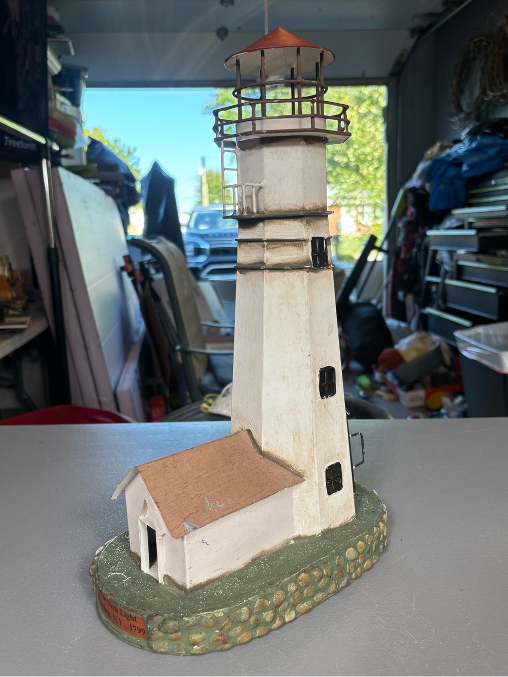 Eatons Neck Light Lighthouse Metal Decor Asharoken NY Nautical TIN2958